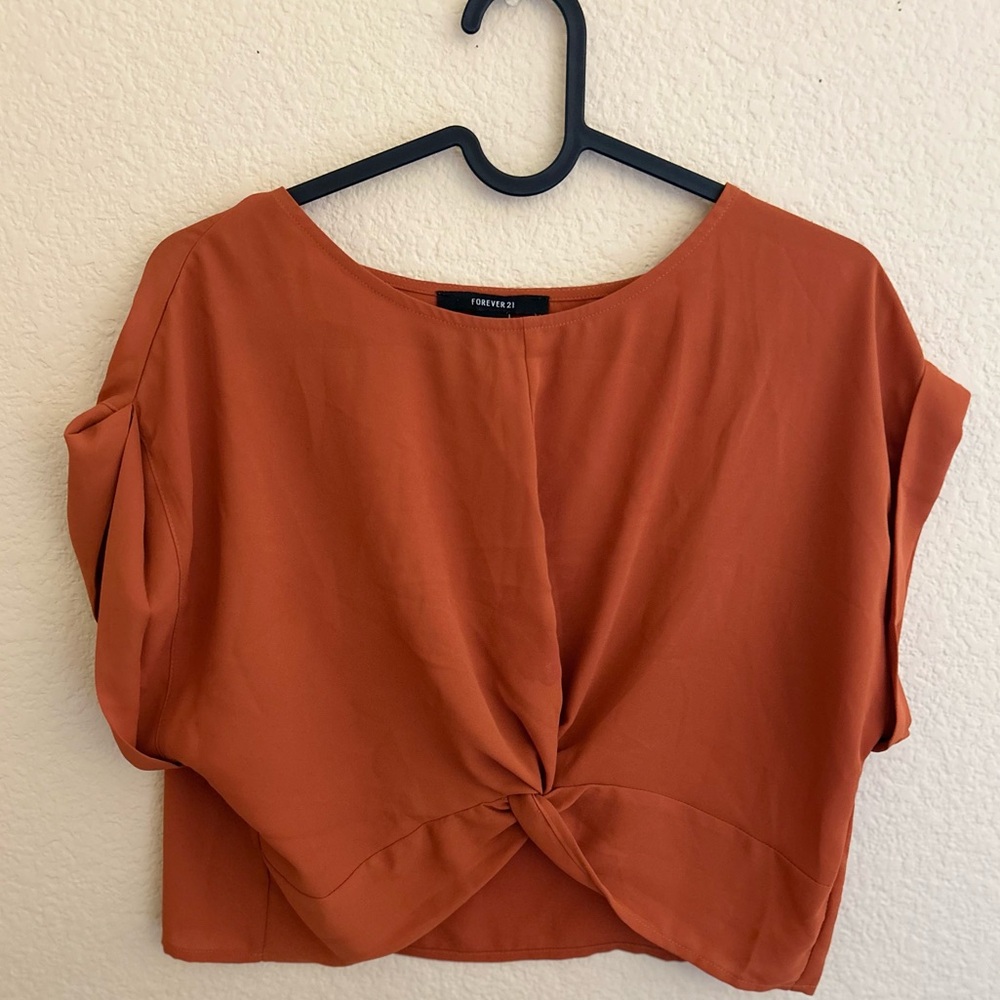 Crop top Forever 21 Burnt Orange size Small